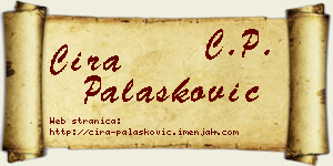 Ćira Palasković vizit kartica